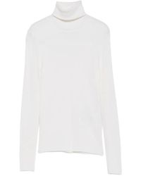 P.A.R.O.S.H. - Ribbed-Knit Roll-Neck Sweater - Lyst