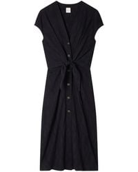 Paul Smith - Robe Boutonnée À Taille Nouée - Lyst