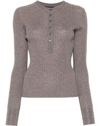 Soeur - Ribbed Long-Sleeve Top - Lyst