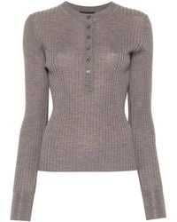 Soeur - Ribbed Long-Sleeve Top - Lyst