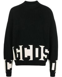 Gcds - Ribbed Knit With Logo Print - Lyst