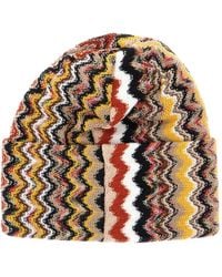 Missoni - Zigzag Knitted Beanie - Lyst