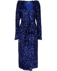 ROTATE BIRGER CHRISTENSEN - スパンコールトリム ラップドレス - Lyst