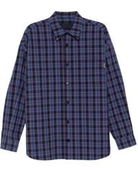 Juun.J - Chemise En Seersucker À Carreaux - Lyst