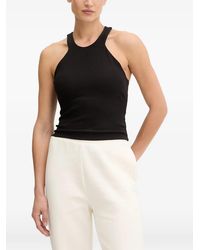 Guess - Racerback Ribbed Tank Top - Lyst