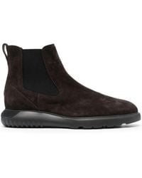 Hogan - Elasticated Side-Panel Boots - Lyst