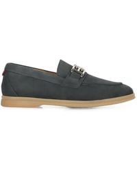 Bally - Logo-Plaque Leather Loafers - Lyst