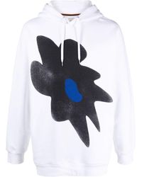 Paul Smith - Floral-print Cotton Hoodie - Lyst