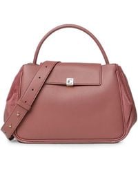 Coccinelle - Suede-Panelled Leather Tote Bag - Lyst