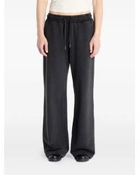 Guess - Logo-Patch Wide-Leg Track Pants - Lyst