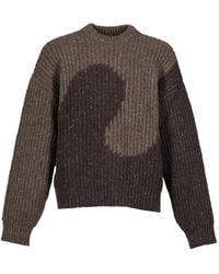 ERL - Swirl Rib-Knit Sweater - Lyst