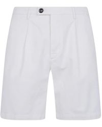 Michael Coal - Pleated Bermuda Shorts - Lyst