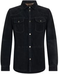 Moorer - Suede Panelled Jacket - Lyst