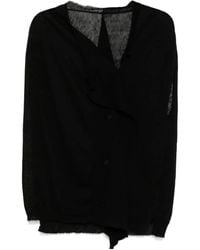 Yohji Yamamoto - Draped Cardigan - Lyst