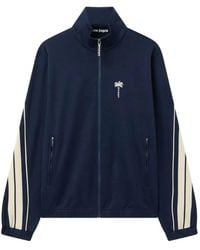 Palm Angels - Palm Tree Striped Track Jacket - Lyst