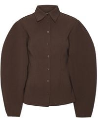 ROTATE BIRGER CHRISTENSEN - Camisa de manga farol - Lyst