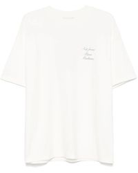 Drole de Monsieur - Le T-shirt Slogan Cursive Tシャツ - Lyst