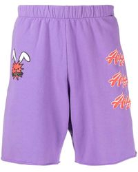 Natasha Zinko - Slogan-Print Track Shorts - Lyst