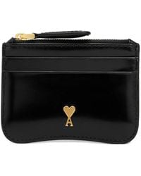 Ami Paris - Paris Paris Leather Card Case - Lyst