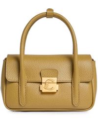 Coccinelle - Mini C-Me Lock Grained-Leather Tote Bag - Lyst