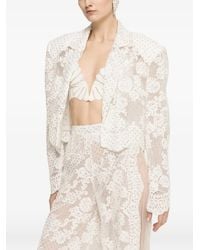 Nissa - Embellished Lace Blazer - Lyst