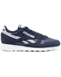 Reebok - Logo-Patch Suede Sneakers - Lyst