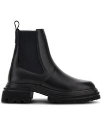 Hogan - Mini Leather Chelsea Ankle Boots - Lyst