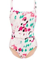 Evarae - Cassandra Abstract-Print Swimsuit - Lyst