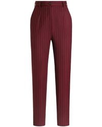 Dolce & Gabbana - Pinstripe Wool Trousers - Lyst