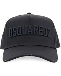 DSquared² - Distressed Logo-Patch Baseball Cap - Lyst