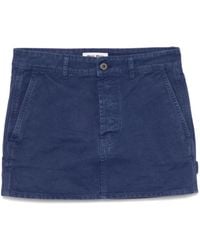 Miu Miu - Minirock Mit Logo-Applikation - Lyst