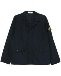 Stone Island - Blazer A100001 En Sergé - Lyst