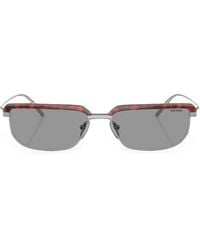 Prada - Tortoiseshell-Effect Rectangle-Frame Sunglasses - Lyst