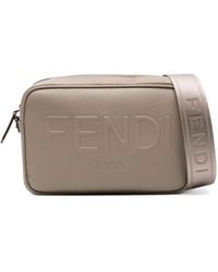 Fendi - Logo-Embossed Leather Camera Case - Lyst