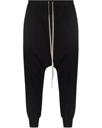Rick Owens - Pantalon En Coton À Coupe Sarouel - Lyst