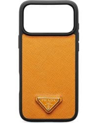 Prada - Triangle-Logo Iphone 17 Pro Max Case - Lyst
