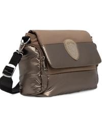 Blauer - Padded Crystal-Logo Shoulder Bag - Lyst