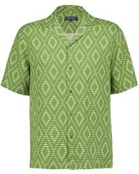 Frescobol Carioca - Roberto Overhemd Met Korte Mouwen En Raffiaprint - Lyst