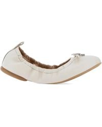 Hogan - Leather Ballerina Shoes - Lyst