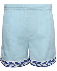 Bode - Pantalones cortos Seedling con hojas bordadas - Lyst