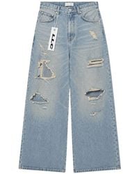 LLC - Distressed Loose-Fit Jeans - Lyst