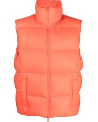 MSGM - Gilet Imbottito Con Zip - Lyst