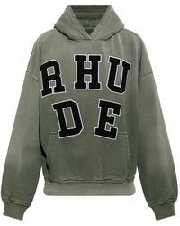 Rhude - Logo-Patch Hoodie - Lyst