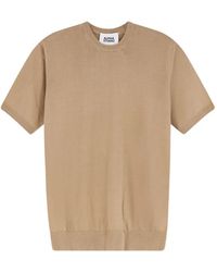Alpha Studio - Short-Sleeve Crew-Neck Sweater - Lyst