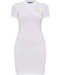 Versace Jeans Couture - ロゴプリント ミニドレス - Lyst