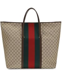Gucci - Borsone Gg Medio Con Decorazione Web - Lyst