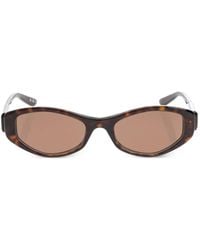 Balenciaga - Lunettes De Soleil À Monture Ovale Et Logo Bb - Lyst