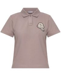 Moncler - Logo-Patch Polo Shirt - Lyst