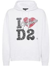 DSquared² - Vaquera Destroyed Relax-Fit Hoodie - Lyst