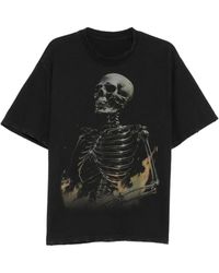 WARMAN - Skeleton Printed T-Shirt - Lyst